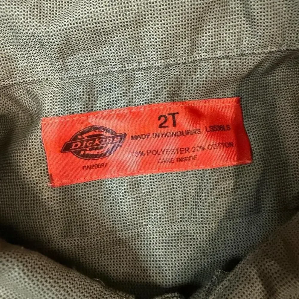 Dickies Men's Green and Khaki Shirt